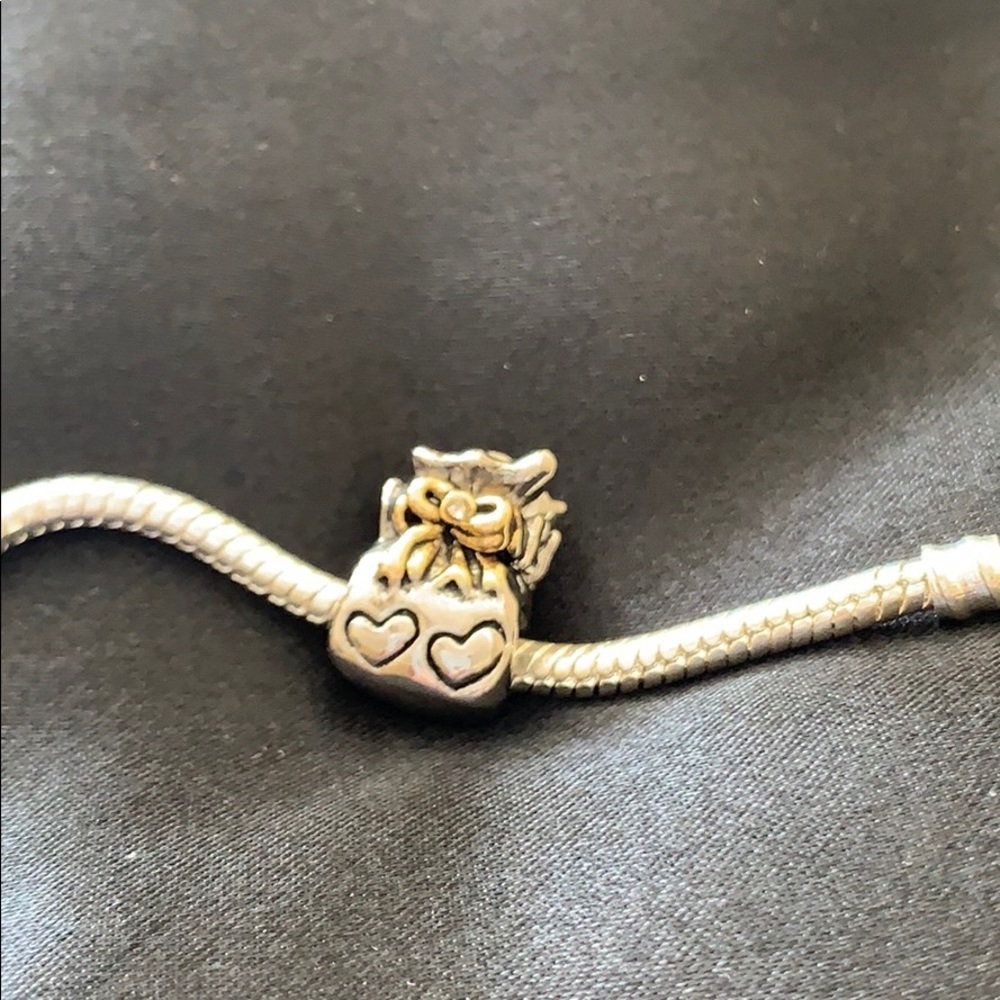 Cute money charm bag April birthstone